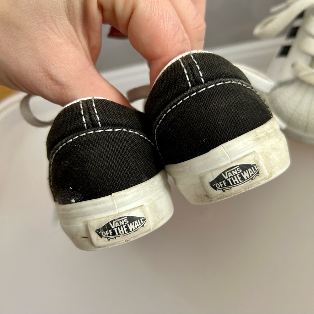 Adidas Superstar & Vans Old Skool Toddler Sneakers - Unisex 2pc Bundle Size 4 - Picture 11 of 13